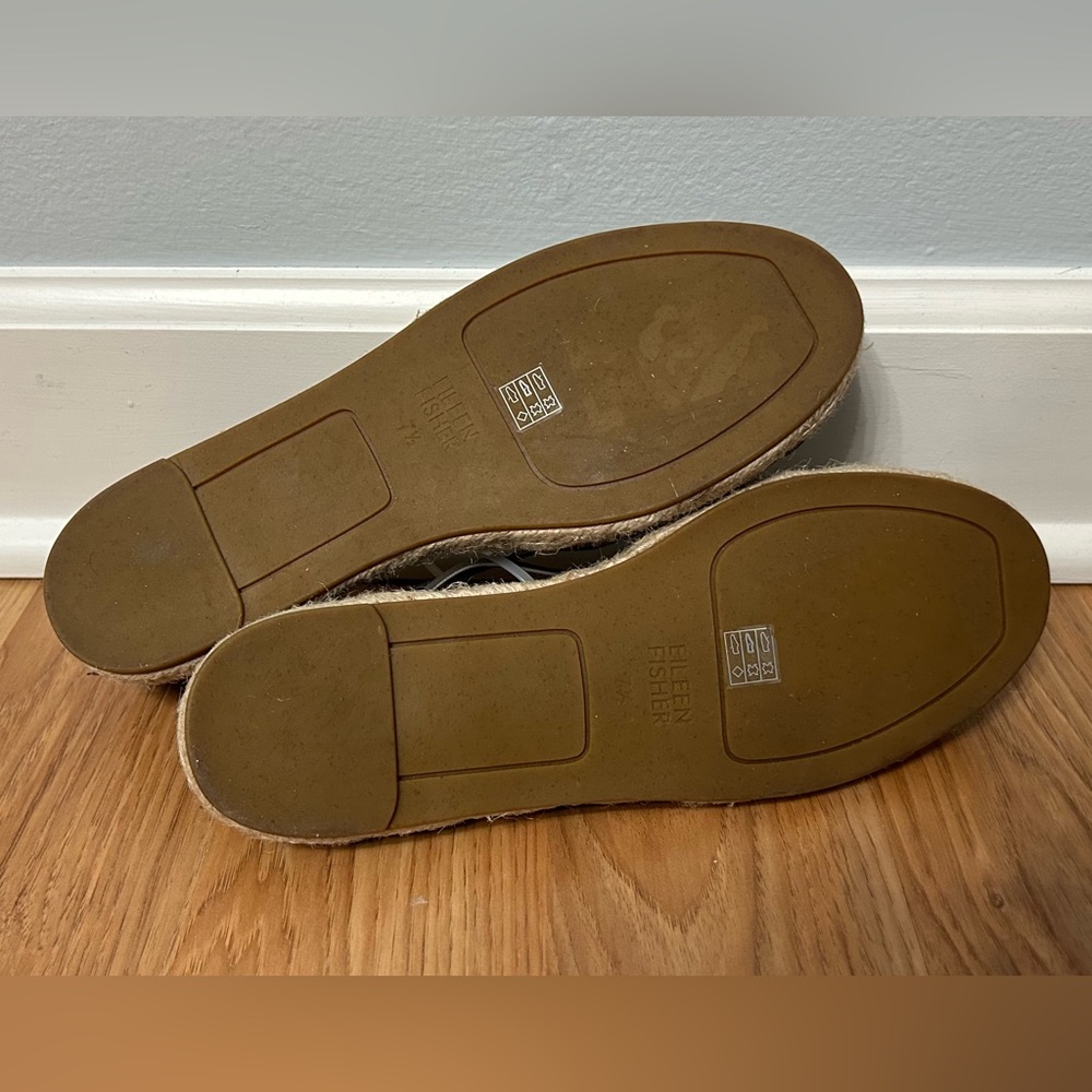Eileen Fisher Metallic Lee 2 Espadrille Sandals - Picture 7 of 8